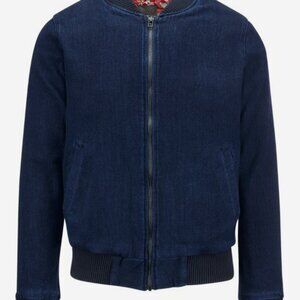 Men's Naked & Famous Denim Bomber Jacket - Indigo Basketweave - M